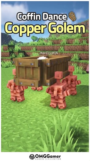 🪦 Minecraft Copper Golem Coffin Dance With Fun Redstone Mechanics and Humor ✨ 🪦 🪦✨ Build a playful Copper Golem coffin dance setup using redstone, pistons, and clever timing! Create a humorous tribute or decorative display that adds laughter and creativity to your survival world. Perfect for fun builds and entertaining friends. 🎶💡 #MinecraftRedstone #CopperGolem #CoffinDance #FunnyBuilds #CreativeMinecraft | OMGGamer