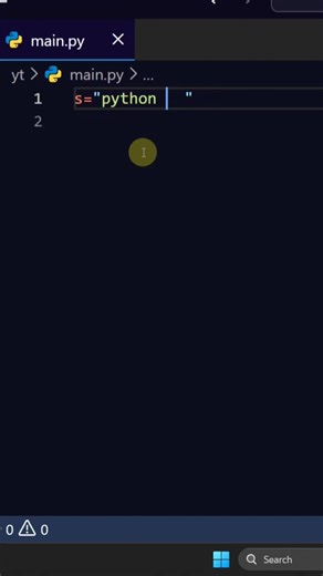 This small Python trick can save you in interviews 💯 Most beginners ignore trailing spaces — and fail test cases. Save this 📌 Tag a Python friend 🧠👇 #python #codingtips #learntocode #csstudents #programmingreels | Skills2salary