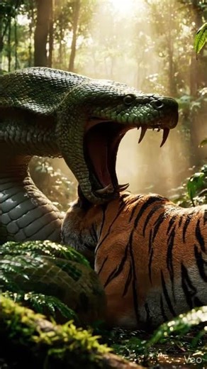 “8 Seconds: Giant Snake vs Tiger — Who Wins?”