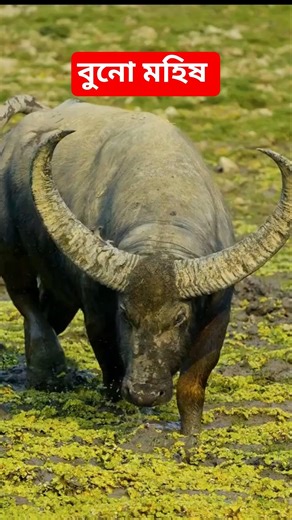 বুনো মহিষ। Wild water buffalo in Bangladesh #buffalo