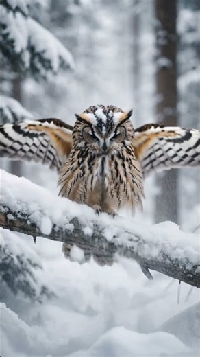 Snow Hit the Owl — and This Happened