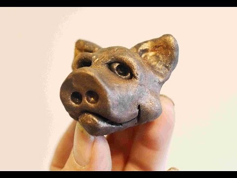 DIY Pig Face Sculpt In Polymer Clay - Mini Tutorial