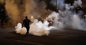 2 arrested, major damage left in downtown Phoenix after demonstrations turn violent