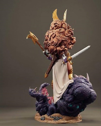 Angela 3D Print Model | Marvel Fan Art STL by E.S Monster (Asgardian Warrior) #3dprinting