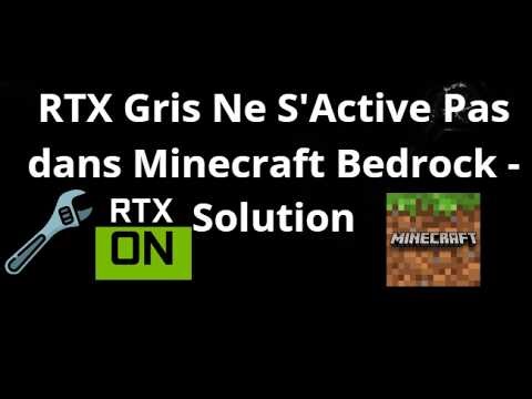 How to Fix Gray RTX Not Activating in Minecraft Bedrock - Complete Guide