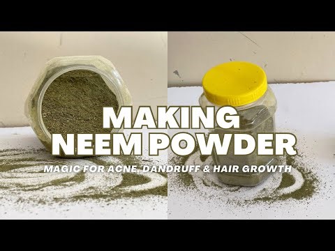 Unlock Neem’s Power! Make Neem Powder in 5 Minutes 🌱