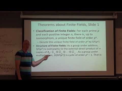 Abstr Alg, 35B: Classification of Finite Fields, Finite Extensions, and Algebraic Field Extensions