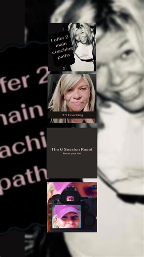 I offer 2 main coaching paths: 1:1 coaching The 6-Session Reset #lifecoach