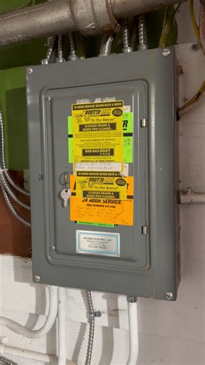 #TipTuesday That little sticker on your electrical panel? It's telling a story #homeinspection #homebuyingtips #sewerlateral
