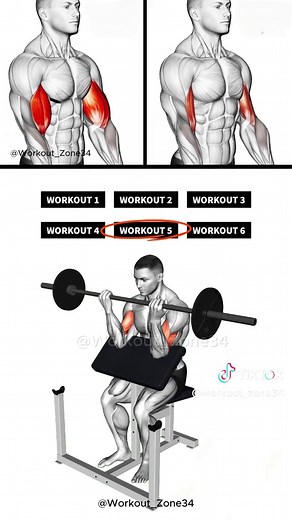 Top 6 Bicep Workouts for Insane Arm Growth! 💪🏋️‍♂️ #biceps #bicepworkout #armday #gymtok #fitness
