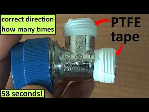 How To Put PTFE Tape On