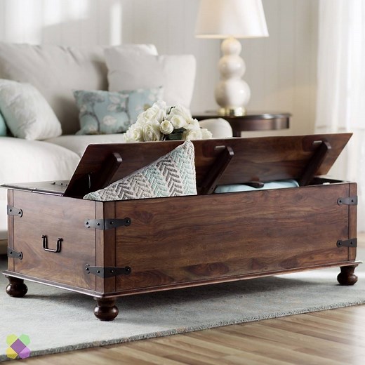 Beautiful, easy to access storage that serves multiple functions. Is there anything better in a coffee table? Shop all styles: http://bit.ly/2uO7vOi | Wayfair