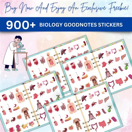170  Biology Flashcards Bundle | Biology Notes | Study Guide | Biology Stickers for Goodnotes | Microbiology | the Nursing Resource - Etsy