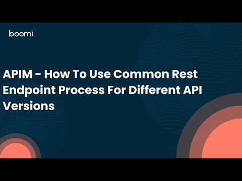 APIM - How To Use Common Rest Endpoint Process For Different API Versions
