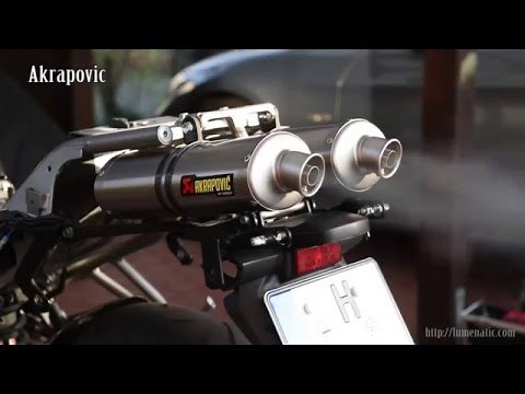 Akrapovic exhaust on a Yamaha FZ6 Fazer - Installation and Sound