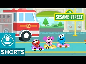 Sesame Street: Fire Station Race Track | Magical Car Races #12
