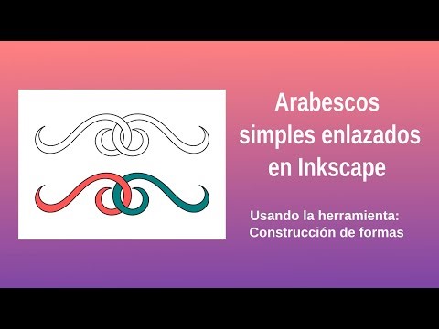 Arabescos simples enlazados #tutorialinkscape