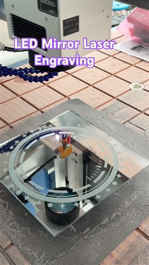 LED Mirror Laser Engraving #laserengraving #ledmirror#mirrorlaser#mirrorlaserengraving#laserglass