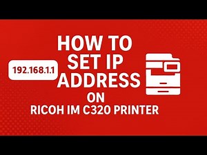 How to Set IP Address on Ricoh IM C320 Printer