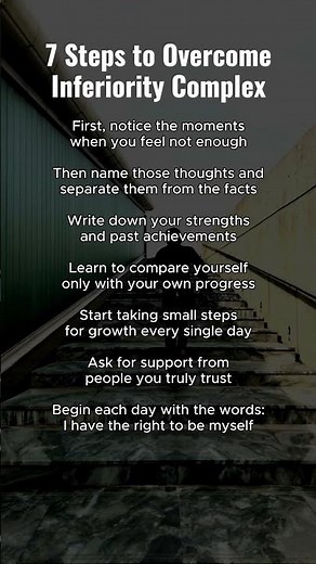 7 Steps to Overcome Inferiority Complex #motivation #youandyourluck #mindset #mindfulness