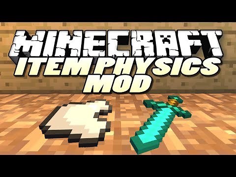 Minecraft Mods | ITEM PHYSICS MOD | Mod Showcase