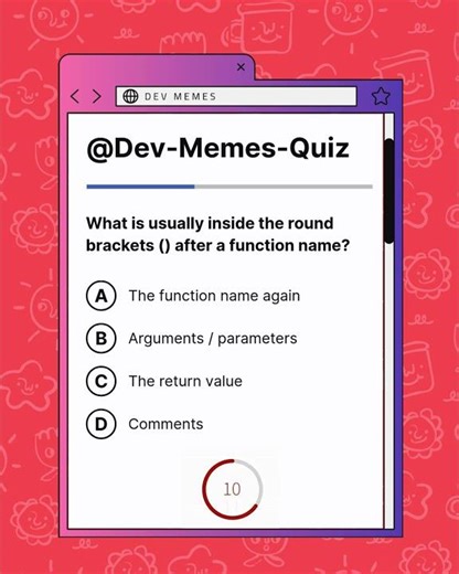 What Goes Inside () After a Function? 🧠 | Coding Quiz