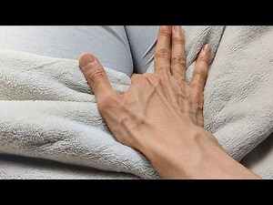 ASMR Sound of hands playing with cloth