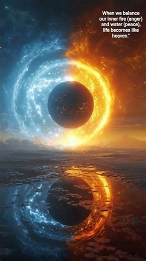 Cosmic Duality: Fire and Ice#infiniteuniverses #infiniteanimation