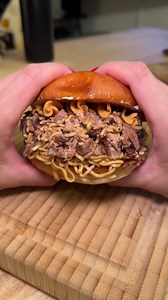 Chopped Ramen Brisket Sandwich (Day 16/30) | Lisa Nguyen