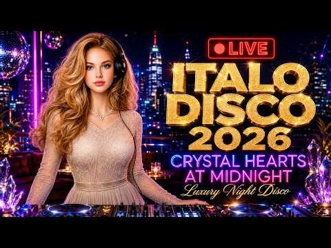 🔴 LIVE | Italo Disco 2026 • Crystal Hearts At Midnight | Luxury Night Disco & 80s Synthpop Mix