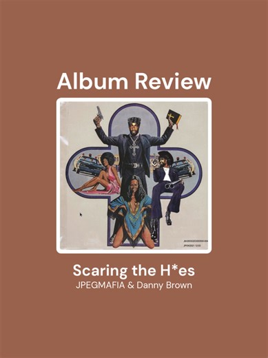 JPEGMafia & Danny Brown - Scaring the H*es . . Album Review by Aquarium Reviews . . Follow for more content! . . #scaringthehoes #jpegmafia #dannybrown #hiphop #music