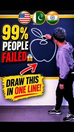 99% People Failed 😱 Draw This In One Line Challenge! #shorts #impossibletriangle