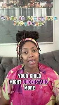 Receptive language explained #earlychildhoodeducation #languageskillsdevelopment