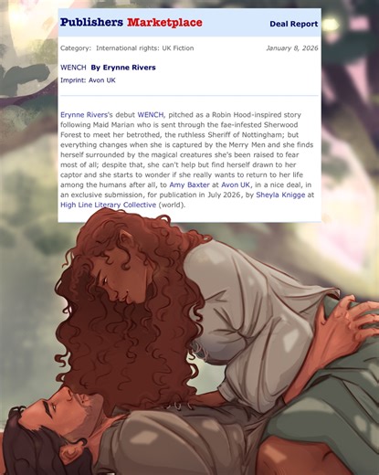 Erynne “E.N.” Haysch on Instagram: "SURPRISE!!! I sold another book 🥳🥳🥳 keeping this secret for 6 months nearly killed me, but I am beyond thrilled that I can finally scream about it! This book & this world, was so much fun to write. I truly hope you all are ready for your next spicy fae romantasy obsession! 🦊 🏹 ☆ WENCH is a a Robin Hood reimagining told from Maid Marian’s perspective where the Merry Men are fae, Sherwood Forest is alive with wild magic, and monsters are forged when the sil