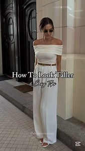 6 tips to look taller so you can feel good in your outfit ⚜️🤍 Save this for later—if you ever want to appear taller, come back to this video ✨️ 💡💬 Comment “guide” and I’ll send you a free ebook on dressing elegantly—so your style doesn’t just look good, it feels right . . . . #elegant #elegantwoman #elegance #classy #oldmoneyaesthetic #elegantstyle #etiquette #etiquette #highvaluewoman #modesty #modest #women #stylingtips #style | Elegance Majesty
