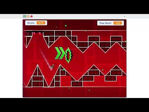 Playing Fingerdash on scratch!