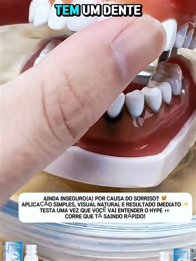 O segredo pra moldar certinho em casa! 🤫💸 Muita gente gasta rios de dinheiro, mas essa solução estética custa menos de R$ 25,00. Ensinei no vídeo como deixar a borda invisível e natural. É resistente e seguro! 👇 Aproveita a oferta no link do vídeo! 🛒🔥 #economia #tutorial #passoapasso #facavocemesmo #sorriso