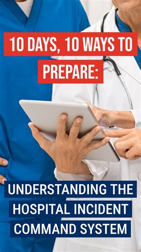 The Hospital Incident Command System provides hospitals with a standardized approach to emergency response incident management. This resource from ASPR TRACIE helps nurses in acute care settings understand each of the functions within the Incident Command System structure, when it should be implemented, and how it is applied in hospitals. https://files.asprtracie.hhs.gov/documents/epimn-module-2-understanding-hospital-ics.pdf #10YearsOfTRACIE #NPM2025 | HHS Administration for Strategic Preparedn