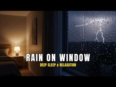 Perfect Rain Sounds on Roof for Sleeping | Calm Your Mind & Fall Asleep Instantly | Rain Window