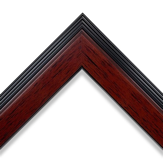 1-1/2" Contemporary Cherry Wood Picture Frame - CUSTOM SIZES - Etsy