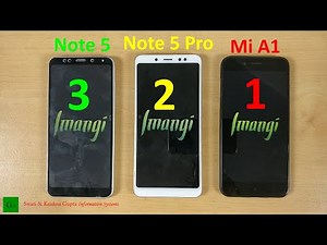Redmi Note 5 vs Redmi Note 5 Pro vs Mi A1 Speed Test in Hindi (Performance, Benchmark, RAM Test)