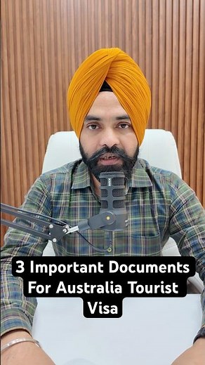 3 Important Documents For Australia Tourist Visa #australiavisa #bluebirdnext