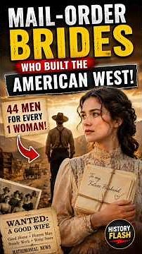 She Married a Stranger by Letter! 😱 The True Story of America's Mail-Order Brides.# #historicalmyths