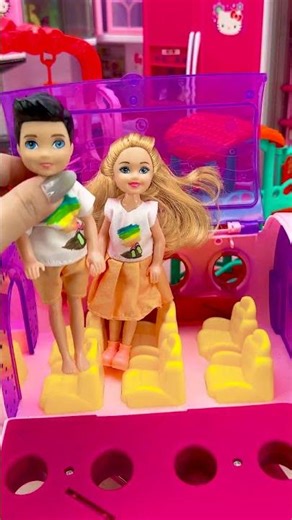 Satisfying With Unboxing Doll Park Set Toys, ASMR Video #shorts