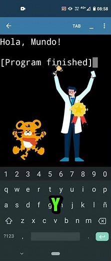 Hola Mundo ! en Python para Android (Pydroid3)