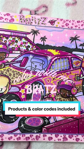 ݁⋆⭒˚.⋆ BRATZ color w/ me: products & color codes included ݁⋆⭒˚.⋆ book: @bobbiegoods On the Job 🖍️ majorrr page inspo @colorwithsven ✨ Products used: — @Snow Tomby protective sheet — @Ohuhuart 320 Honolulu set (old & new codes in video) — @grabieofficial fine tip acrylics & extra fine glitter markers —@Languo Stationery fine tip gel pens & brush tip acrylics — @ArtSkills small & detail black fine liners — Markart white charcoal pencil — Gethpen bold tip white pen — Sakura gelly roll white gel pe