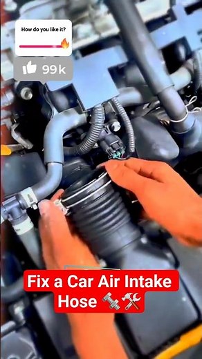 How to Replace or Fix a Car Air Intake Hose | Easy DIY Engine Repair #shorts#automobail#car #japan