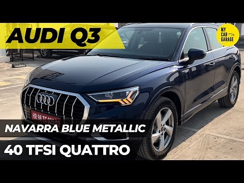 Audi Q3 40 tfsi quattro 2022 | Navarra Blue Metallic | Interior and Exterior | Walkaround | #audiq3