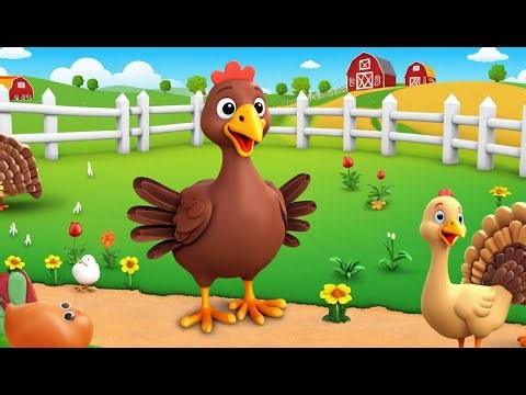 Baby Turkey the Farm Manager | 3D Animated Nursery Rhyme for Kids