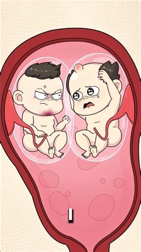 What happend when Twins Babies get stuck …duting birth 😱..!! #2d #health #funny #fypシ #shorts
